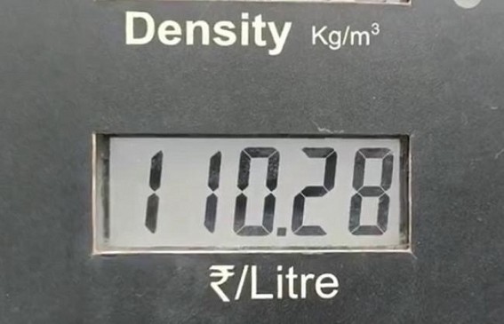 Massive Fuel Prices : Normal petrol Price Rs.110.28, Diesel Rs. 102.58 in Agartala